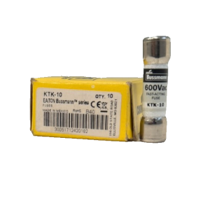 NEW LOT OF 10 BUSSMANN KTK-10 FUSES KTK10 600VAC