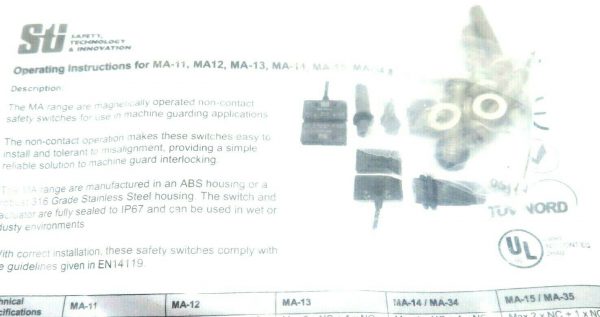 NEW OMRON MA-35DS21CC INTERLOCK SWITCH 44507-3549 MA35DS21CC - Image 3