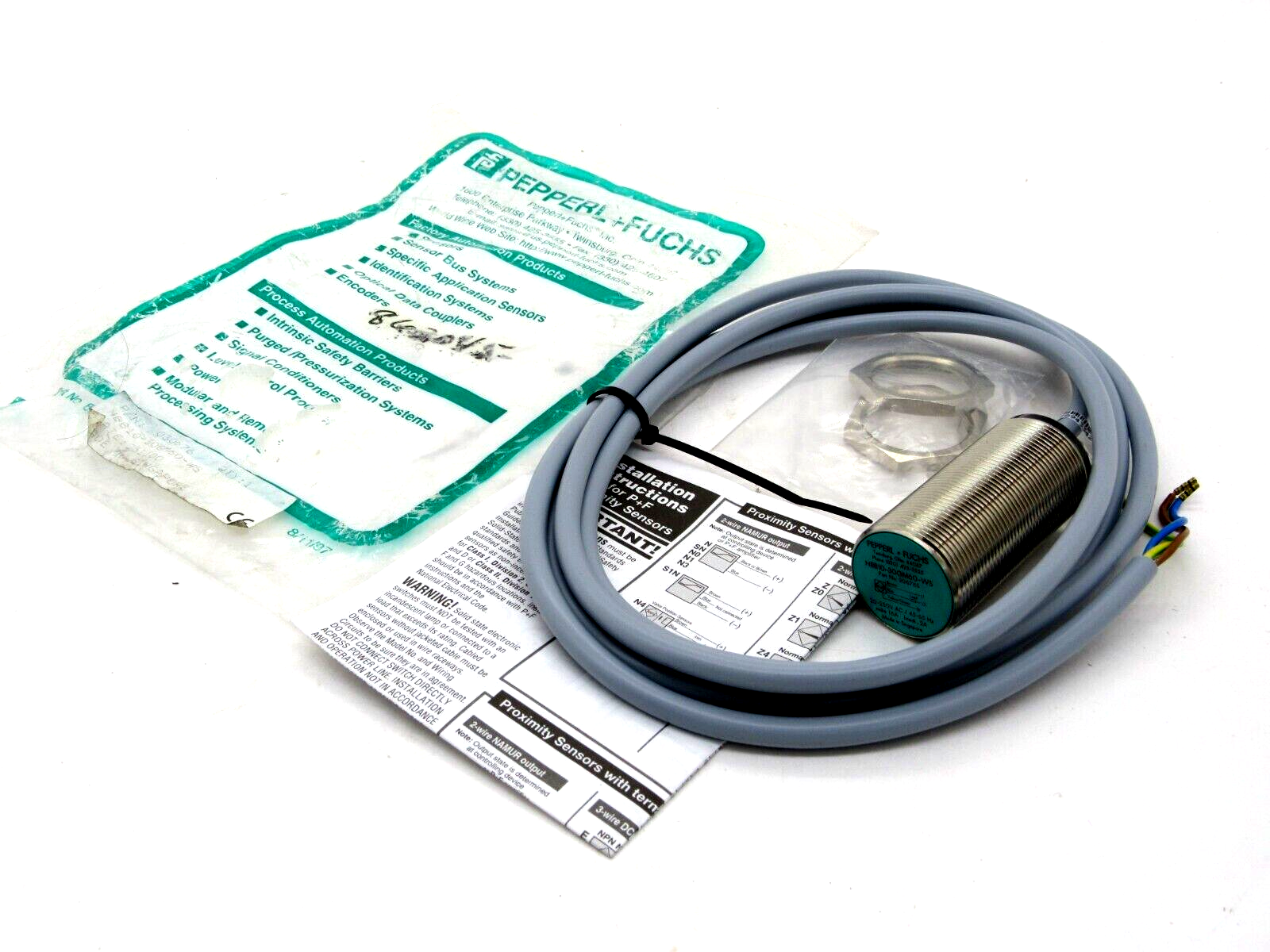 NEW PEPPERL & FUCHS NBB10-30GM60-WS PROXIMITY SWITCH 30676S NBB1030GM60WS - Image 3