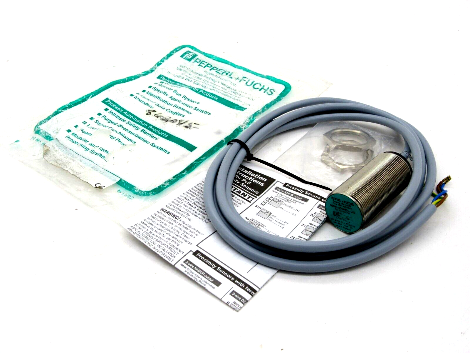 NEW PEPPERL & FUCHS NBB10-30GM60-WS PROXIMITY SWITCH 30676S NBB1030GM60WS