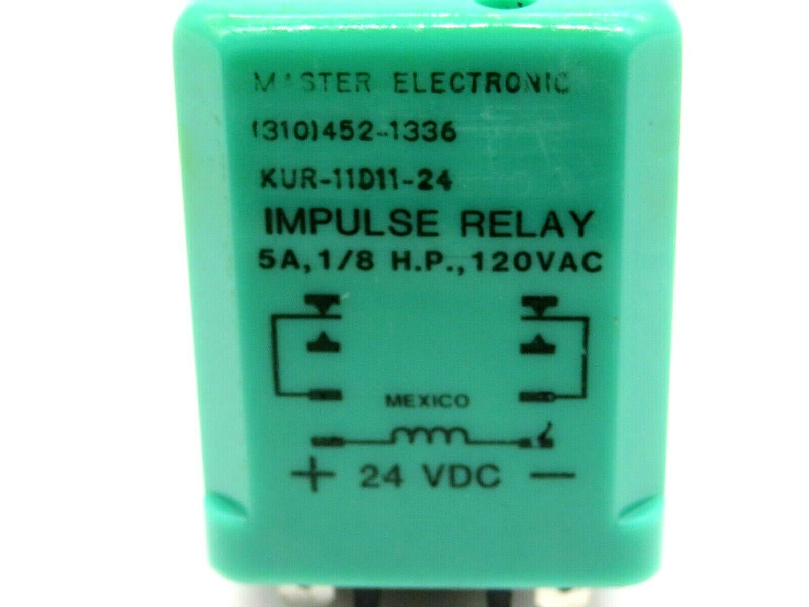 NEW POTTER & BRUMFIELD KUR11D1124 IMPULSE RELAY 24VDC KUR11D1124 SB