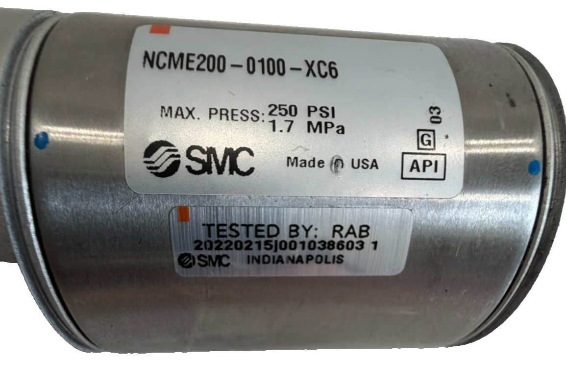 NEW SMC NCME200-0100-XC6 AIR CYLINDER 250PSI NCME2000100XC6 - Image 5