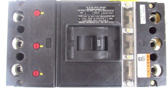 NEW WESTINGHOUSE 2612D74G07 CIRCUIT BREAKER 225A 3 POLES - Image 6