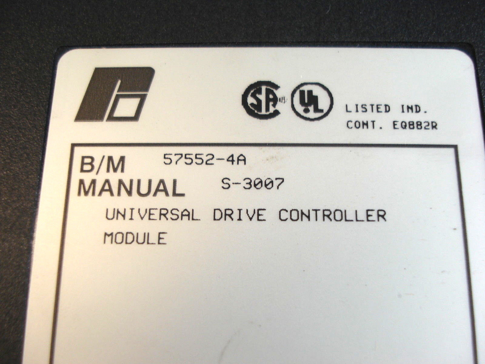 USED RELIANCE ELECTRIC 57552-4A UNIVERSAL DRIVE CONTROLLER 575524A - Image 3