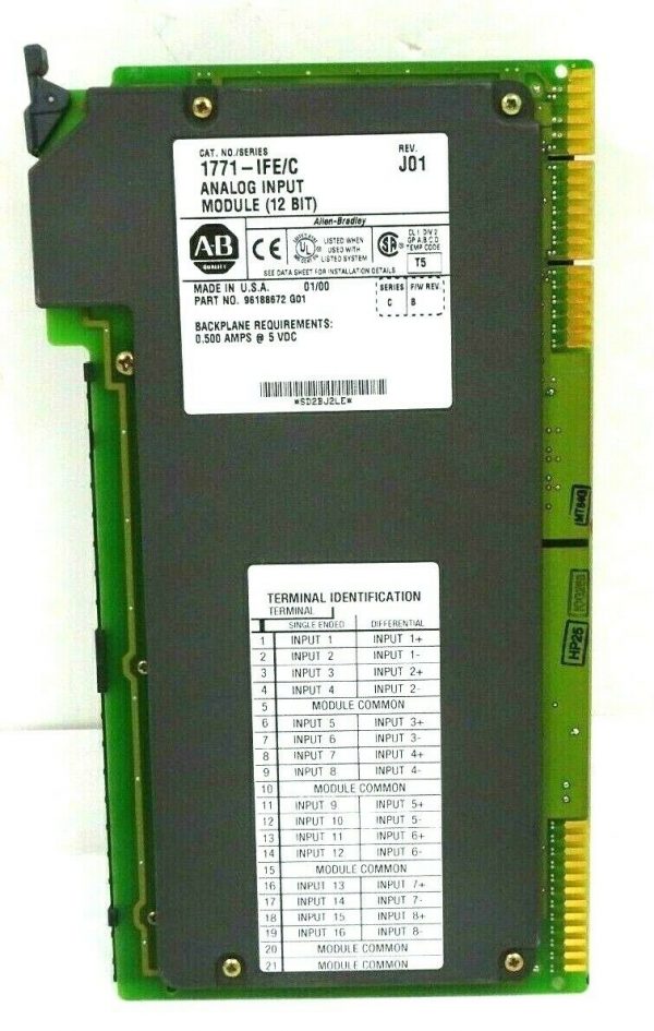 USED ALLEN BRADLEY 1771-IFE/C ANALOG INPUT MODULE 1771IFEC - Image 3