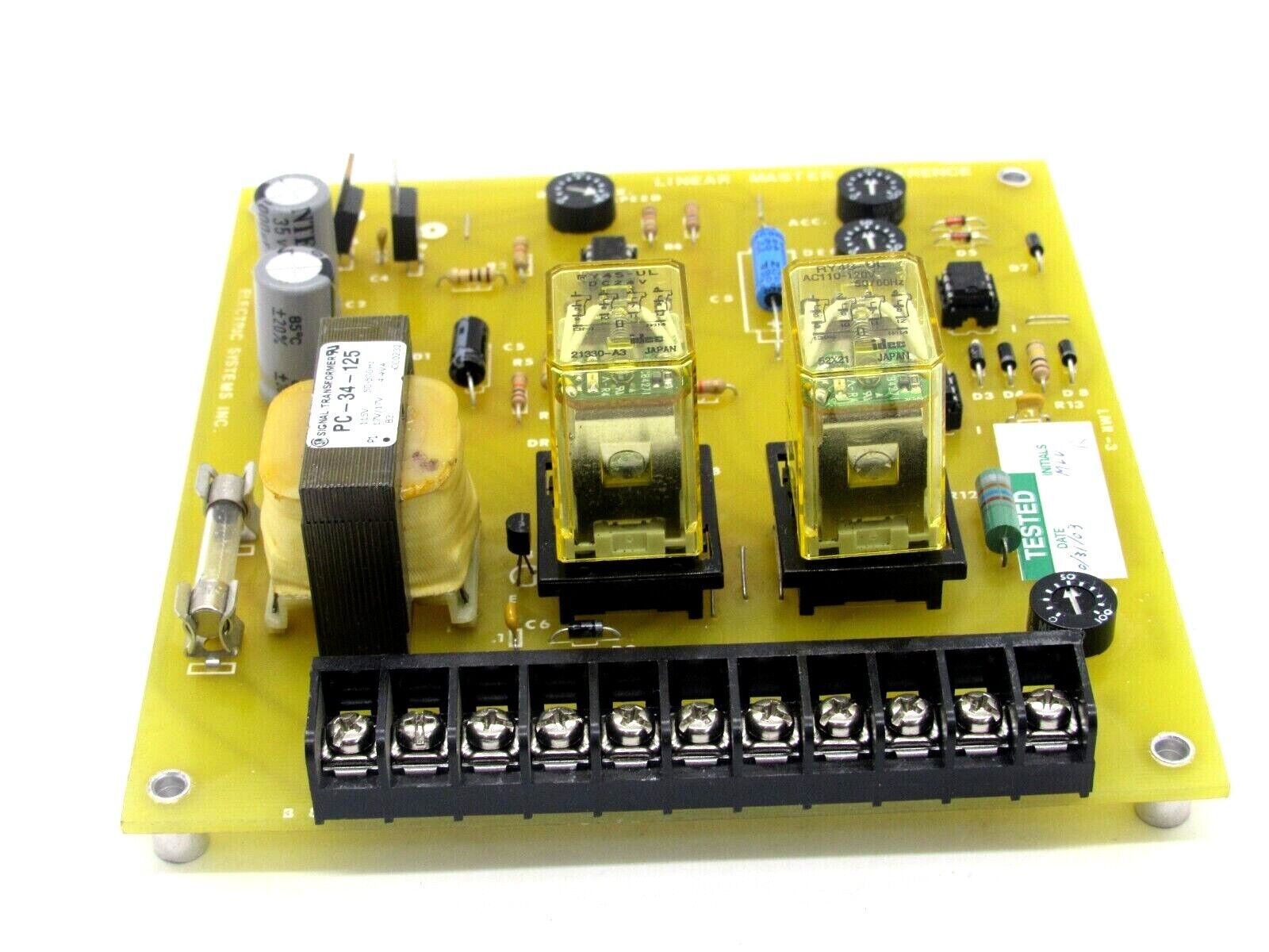 USED ELECTRIC SYSTEMS INC LMR-3 LINEAR MASTER BOARD LMR3 - Image 3