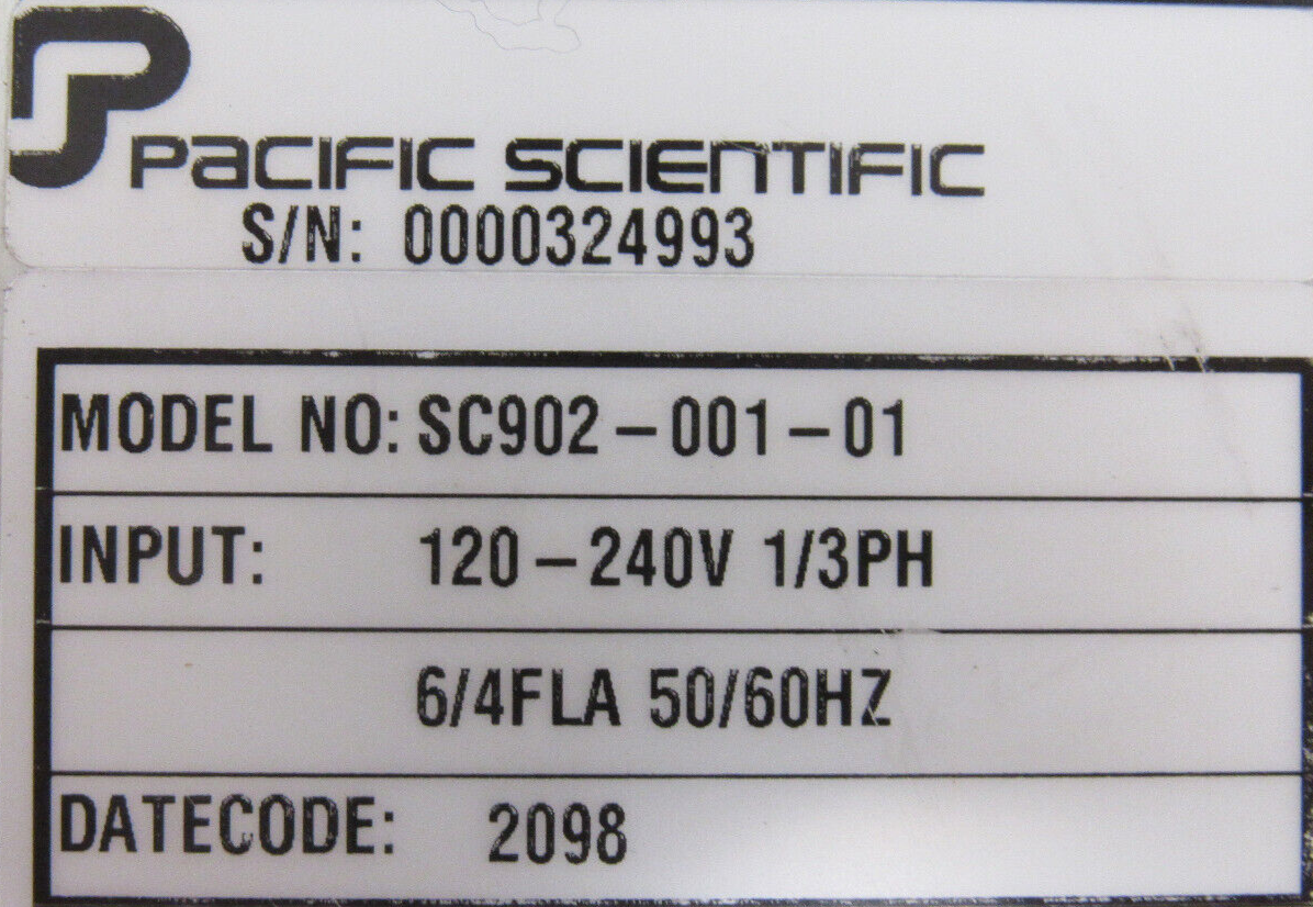 USED PACIFIC SCIENTIFIC SC902-001-01 SERVO DRIVE OC930-001-01 SC90200101 - Image 4