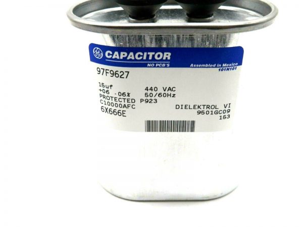 2 NEW GENERAL ELECTRIC 97F9627 CAPACITOR 15UF 440VAC 50/60HZ - Image 3