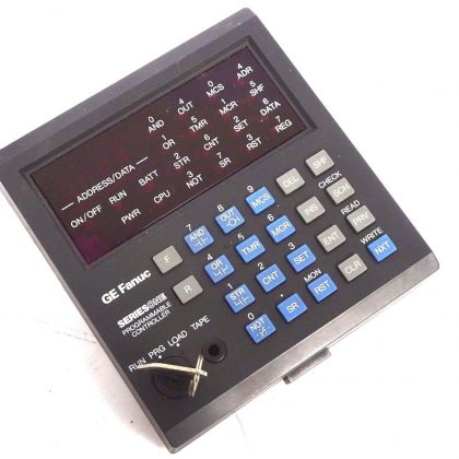 USED GE FANUC SERIES ONE IC610PRG105B PROGRAMMER HAND HELD WITH KEYSWITCH