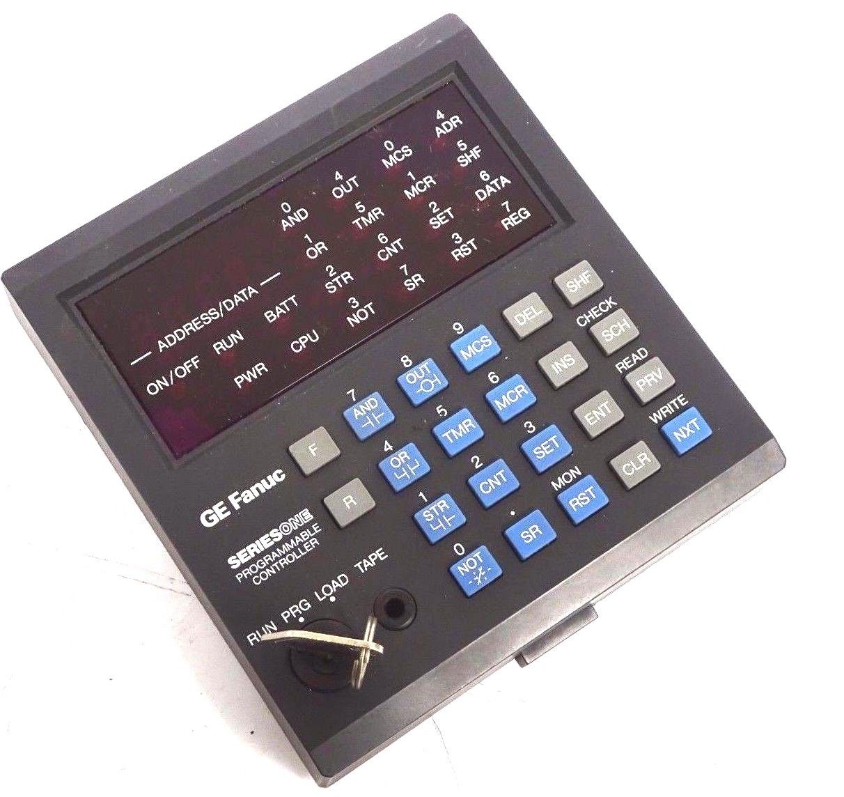 USED GE FANUC SERIES ONE IC610PRG105B PROGRAMMER HAND HELD WITH KEYSWITCH