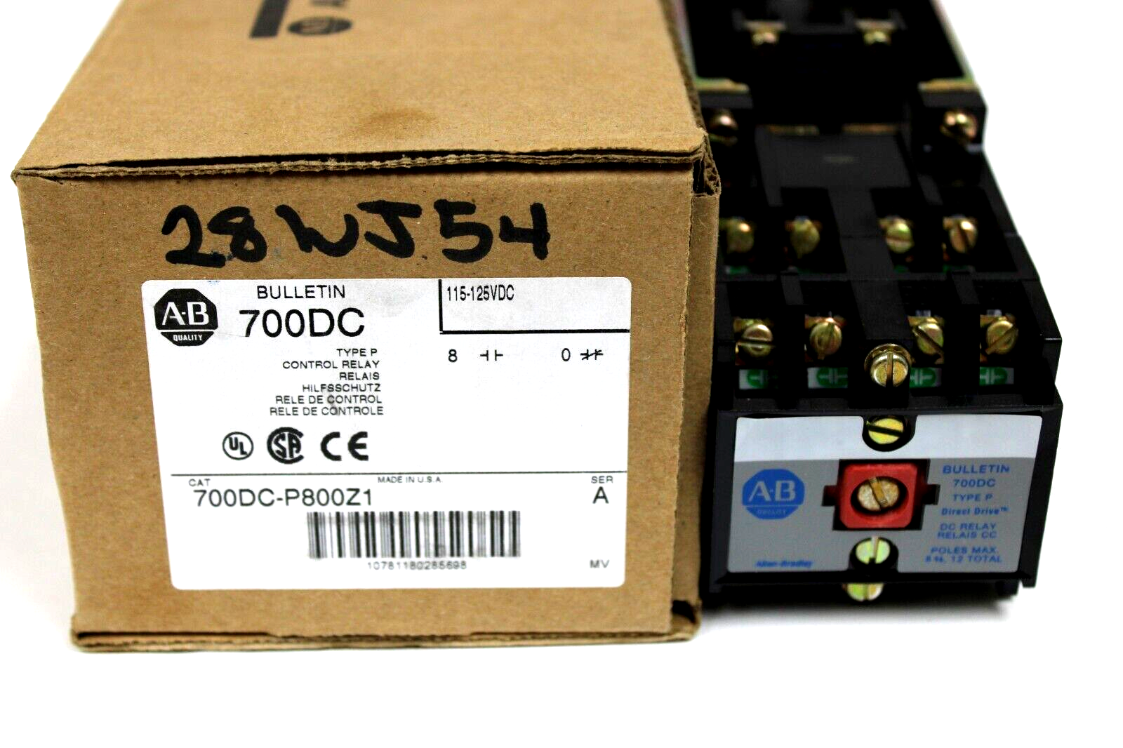 NEW ALLEN BRADLEY 700DC-P800Z1 CONTROL RELAY SER A 700DC9800Z1 - Image 3