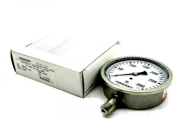 NEW ASHCROFT 10-1008-SL-02L-3000 GAUGE 101008SL02L3000