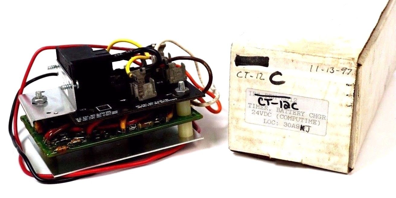 NEW CT-12C TIMER, BATTERY CHARGER 24VDC, CT12C