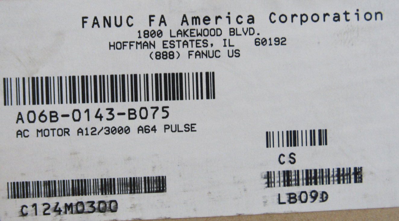 NEW FANUC A06B-0143-B075 SERVO MOTOR A06B0143B075 - Image 3
