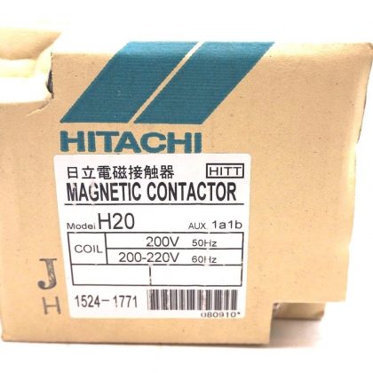 NEW HITACHI H20 CONTACTOR 200V 50/60 HZ