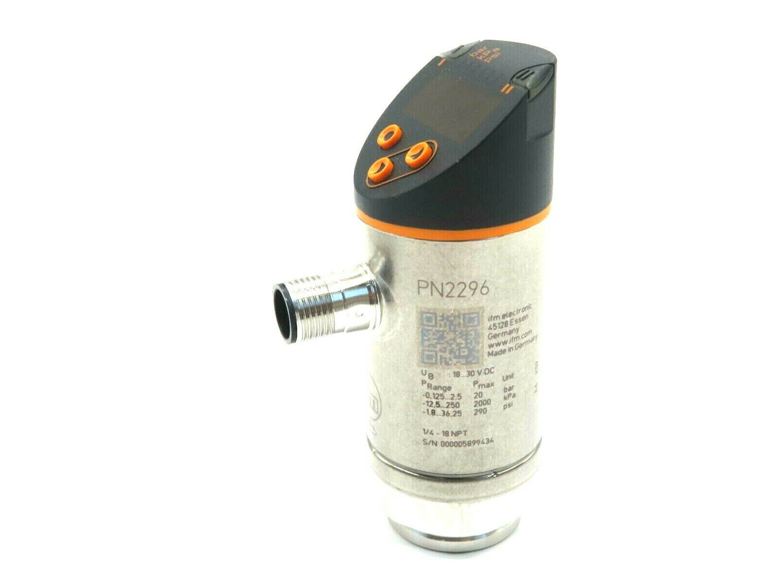 IFM PN7002 PN-100-SBR14-QFRKG/US/ /V – Drucksensor NEU In OVP, Made In Germany