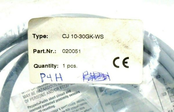 NEW PEPPERL FUCHS CJ10-30GK-WS PROXIMITY SENSOR CJ1030GKWS - Image 3