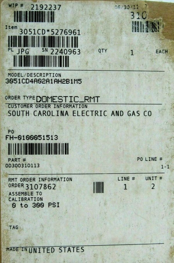 NEW ROSEMOUNT 3051-CD4A02A1AH2B1M5 TRANSMITTER 3051CD-5276961 - Image 7
