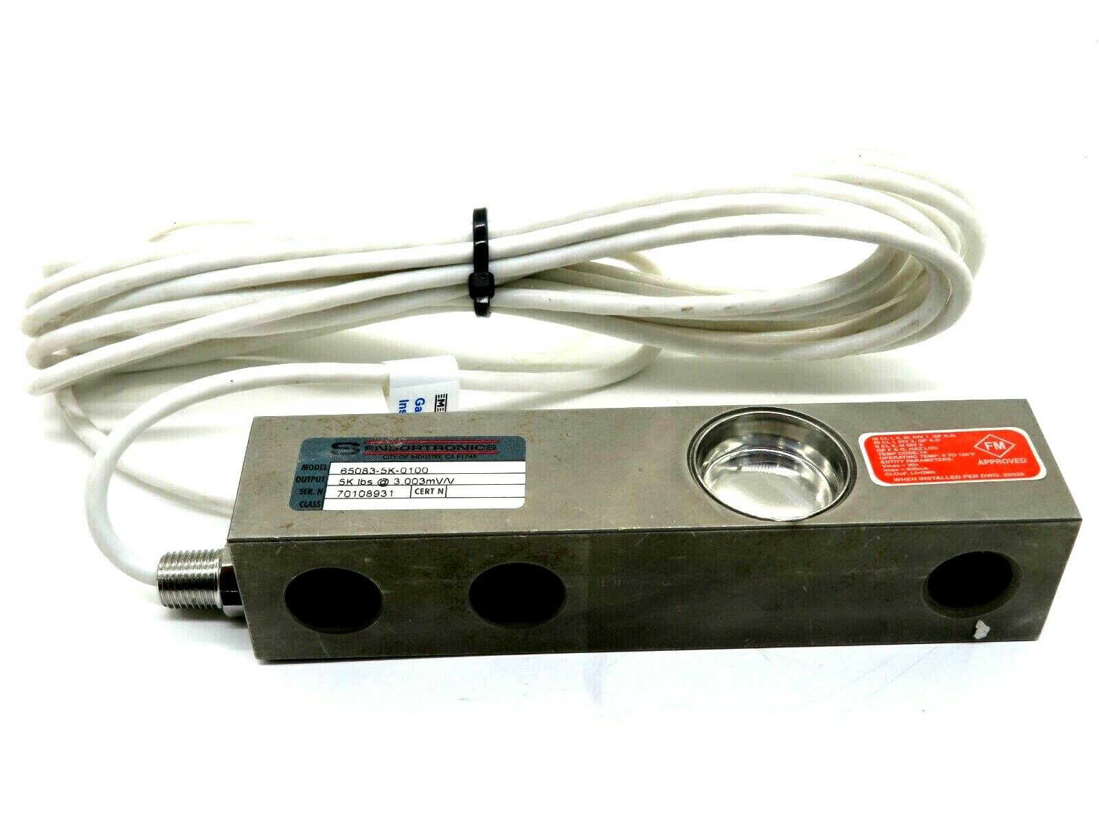 NEW SENSORTRONICS 65083-5K-0100 LOAD CELL 650835K0100 - Image 3