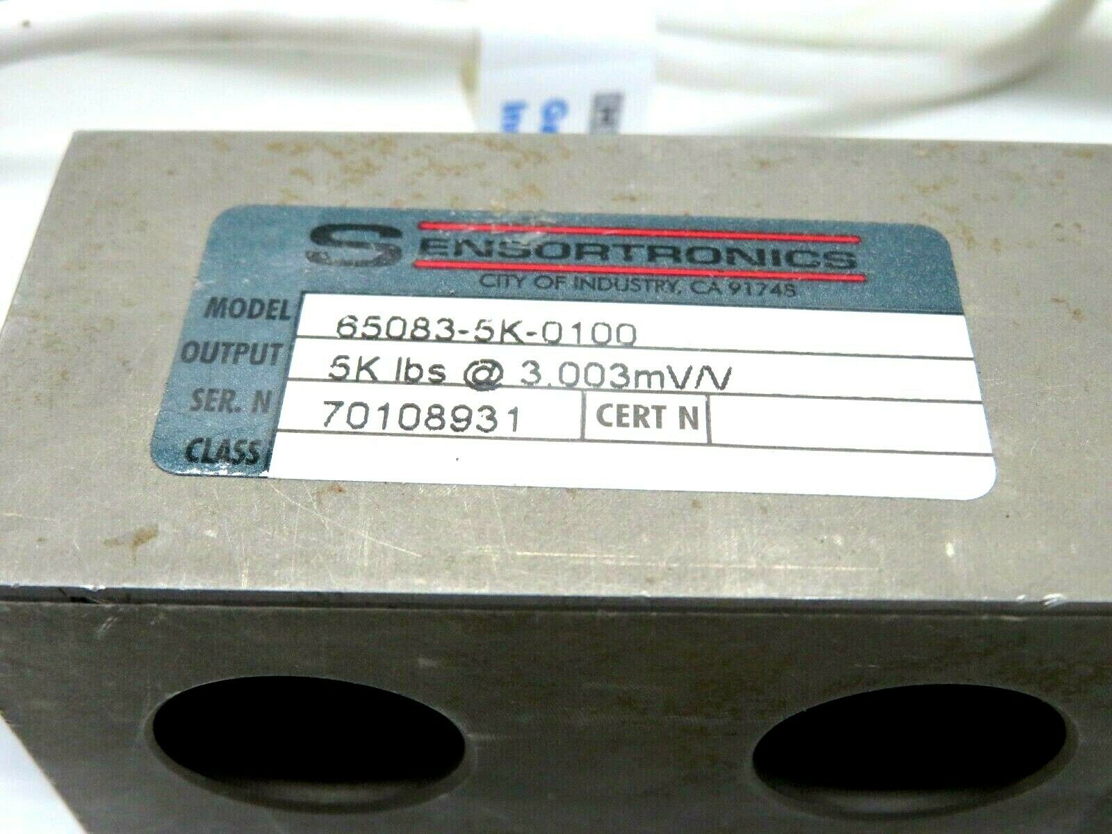 NEW SENSORTRONICS 65083-5K-0100 LOAD CELL 650835K0100 - Image 4