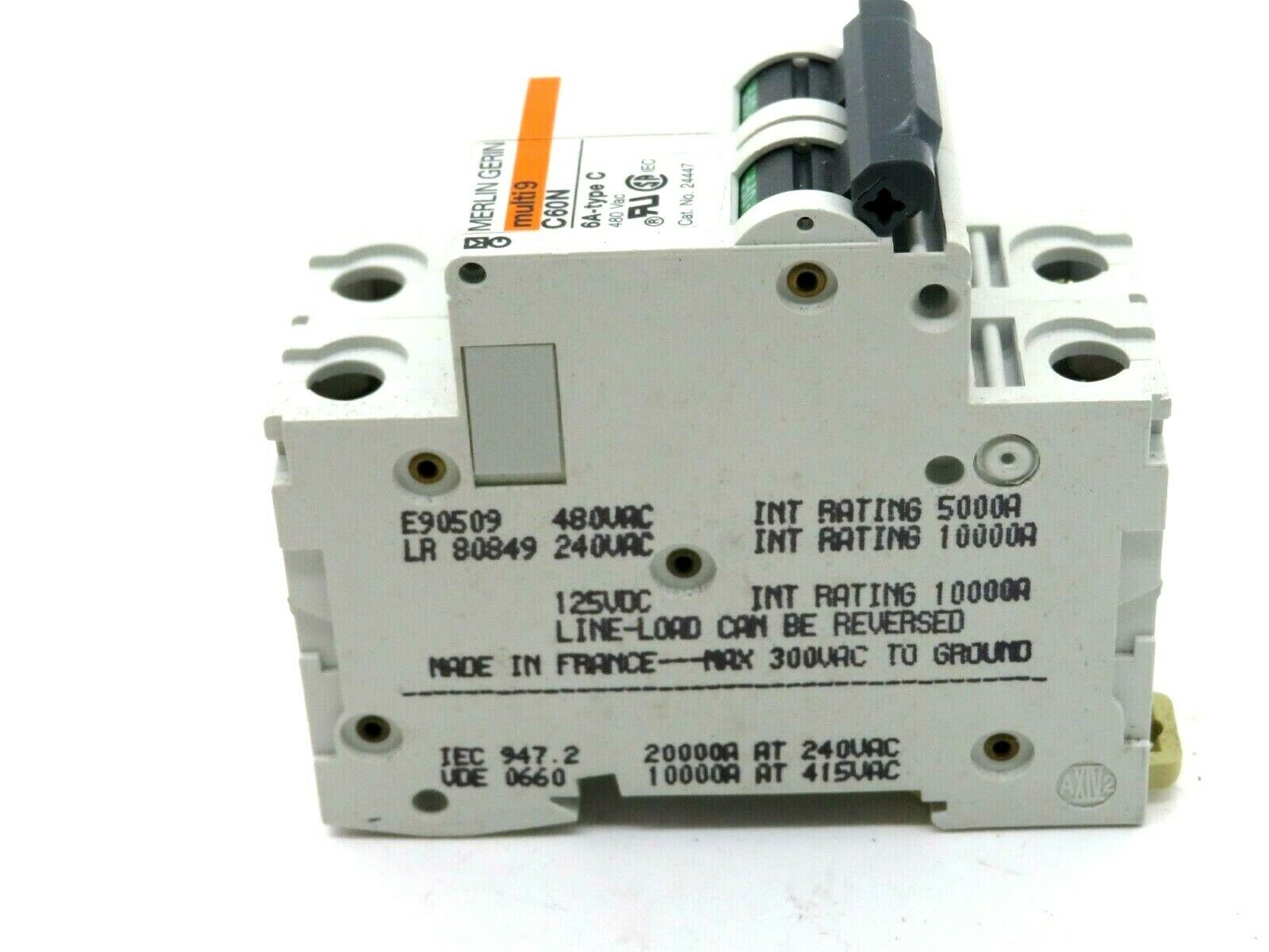 NEW SQUARE D MG24447 C60N SUPPLEMENTARY PROTECTOR 2 POLES 6 AMP - Image 3