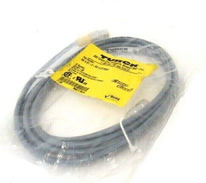 NEW TURCK RK 4.5T-2-RS 4.5T/S653 CORDSET U2187-09 RK45T2RS45TS653