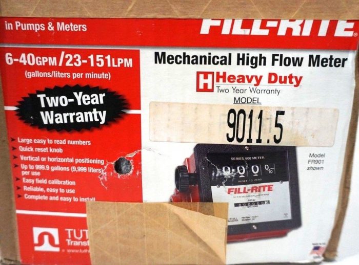 NEW TUTHILL SERIES 900 FLOW METER MODEL 9011.5 - Image 5