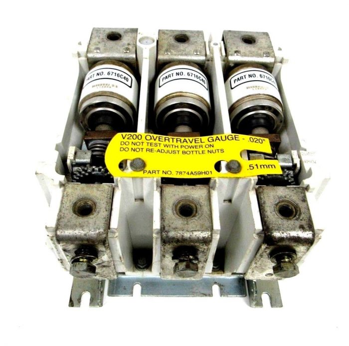 USED CUTLER HAMMER V201K5CKZ1 VACUUM CONTACTOR SIZE 5 MODEL C 9085A95G03 - Image 3