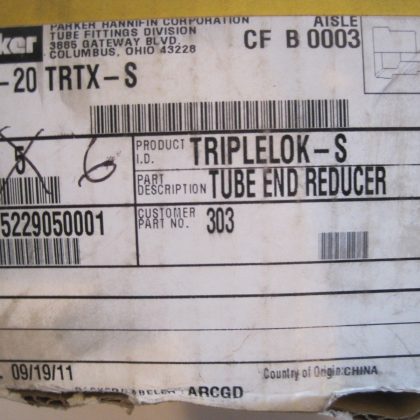 6 NEW PARKER 24-20 TRTX-S TUBE END REDUCER 2420TRTXS