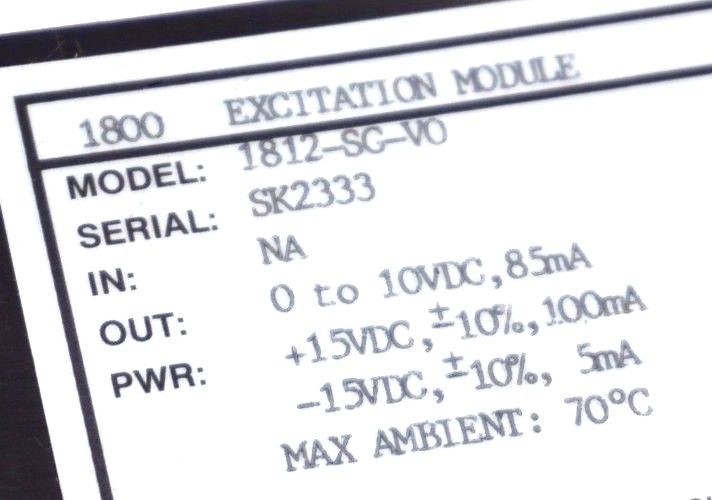 NEW ACROMAG 1812-SG-V0 EXCITATION MODULE 1812SGV0 - SB Industrial ...