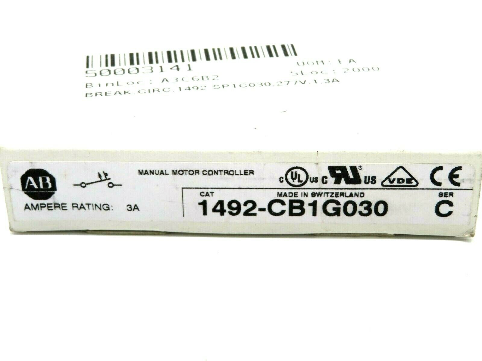 NEW ALLEN BRADLEY 1492-CB1G030 CIRCUIT BREAKER 1492CB1G030 - Image 4