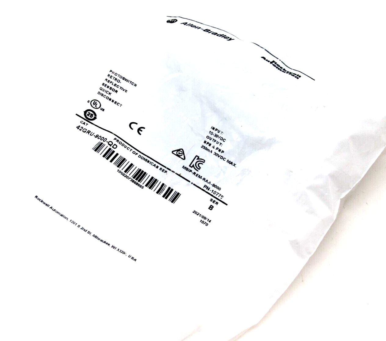 NEW ALLEN BRADLEY 42GRU-9000-QD PHOTOSWITCH 42GRU9000QD