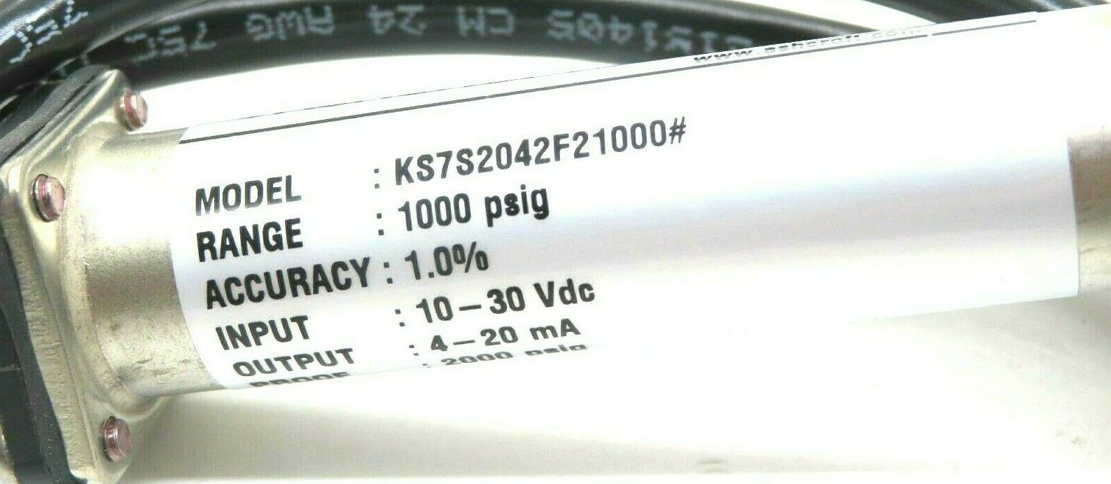 NEW ASHCROFT KS-7-S20-42-F2 TRANSDUCER 1000PSIG KS7S2042F2 - Image 3