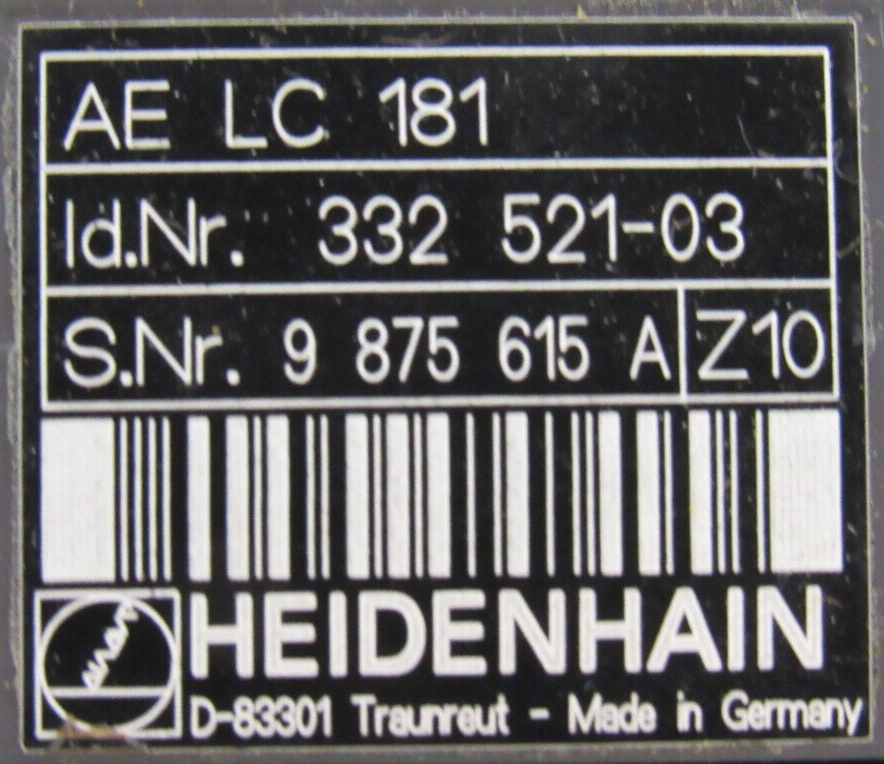 NEW HEIDENHAIN LC 181 LINEAR ENCODER 940MM 332358-31 AE LC 181 332521-03 - Image 5