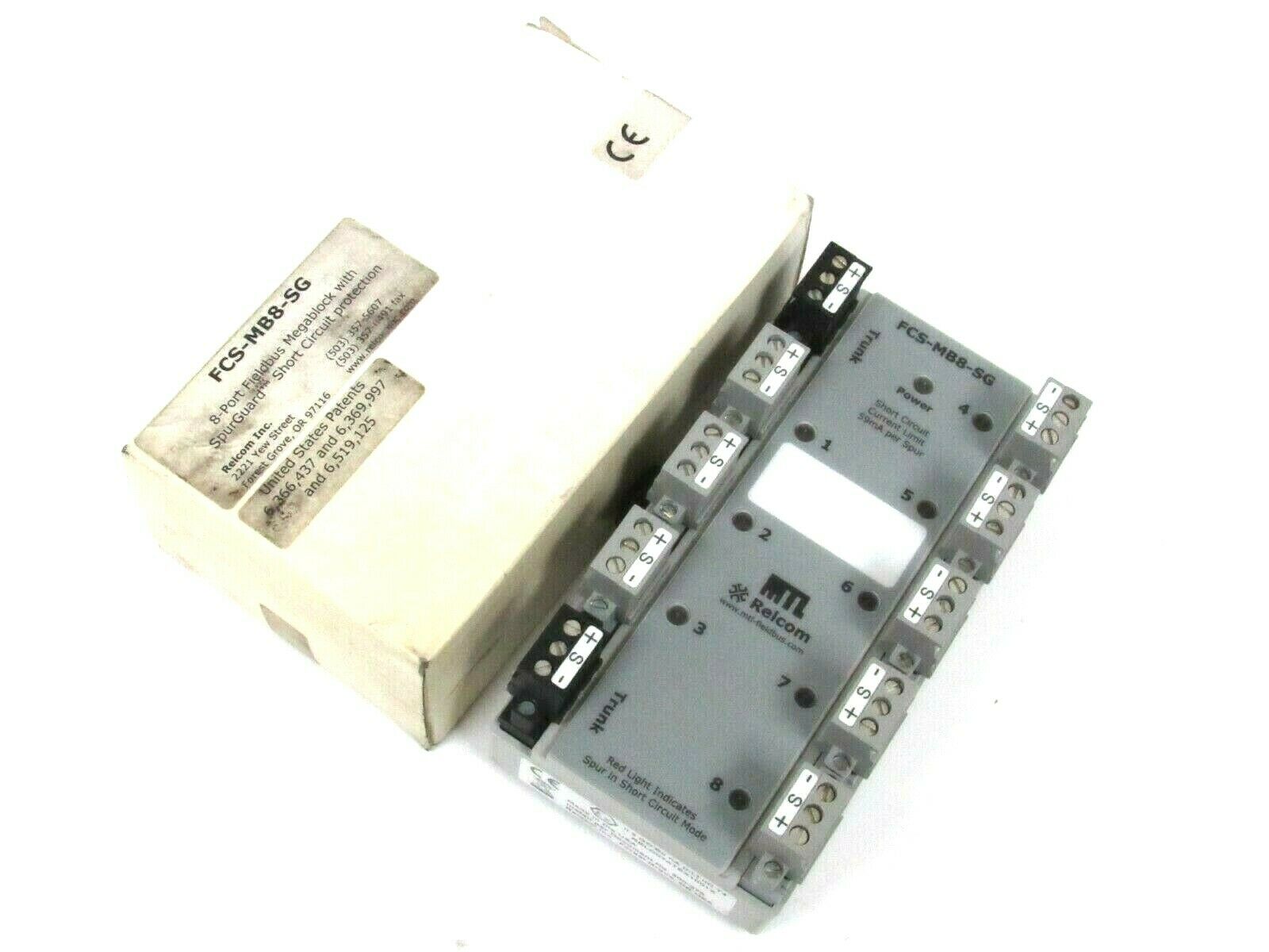 NEW RELCOM FCS-MB8-SG 8 PORT FIELDBUS MEGABLOCK FCSMB8SG - SB ...