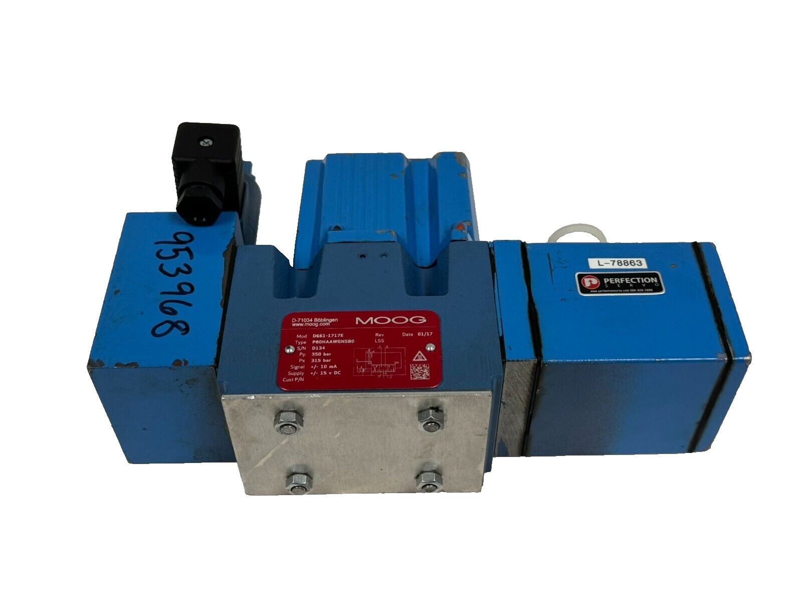 MOOG D661-1717E SERVO VALVE P80HAAWGNSB0 REFURBISHED - Image 4