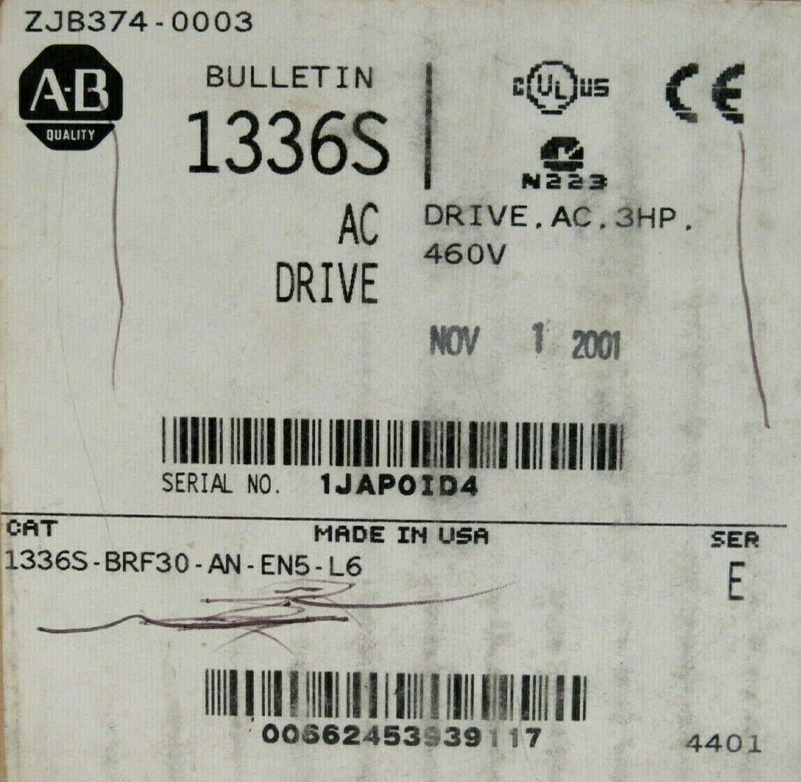 NEW ALLEN BRADLEY 1336S-BRF30-AN-EN5-L6 DRIVE SER.E 1336SBRF30ANEN5L6 - Image 5