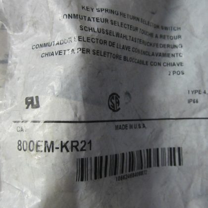 NEW ALLEN BRADLEY 800EM-KR21 SELECTOR SWITCH 800EMKR21