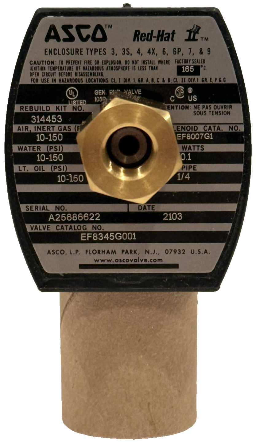 NEW ASCO EF-8345-G001 SOLENOID VALVE EF8345G001 - Image 5