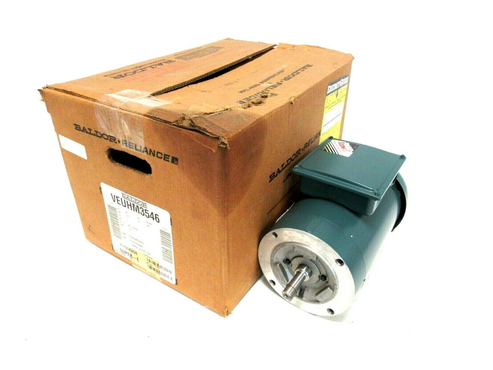 NEW BALDOR VEUHM3546 MOTOR 1HP 208-230/460V 1765RPM 5/8" DIA. 35X042P529G1