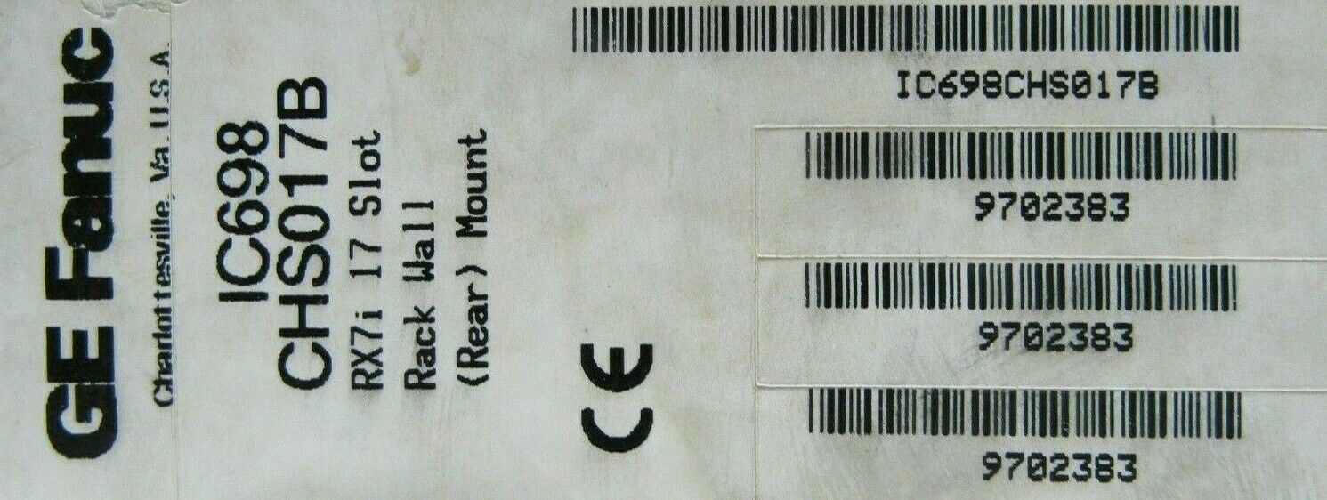 NEW GE FANUC IC698CHS017B REAR WALL MOUNT 17 SLOT - Image 5