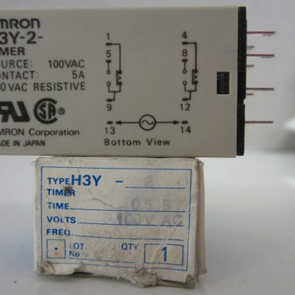 NEW OMRON H3Y-2 RELAY LOT OF 10 H3Y2