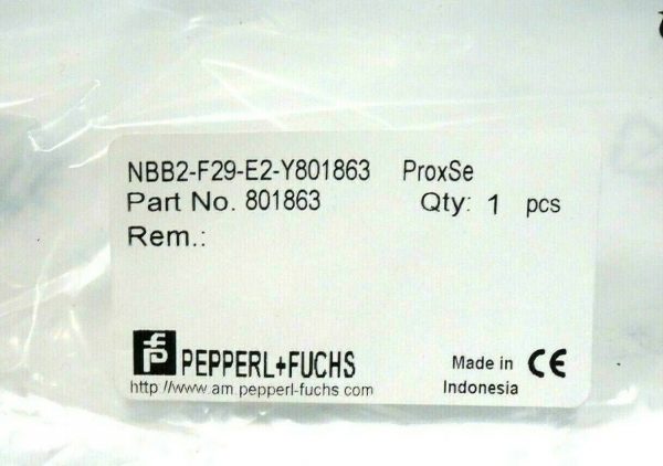 NEW PEPPERL FUCHS NBB2-F29-E2-Y801863 PROXIMITY SWITCH 801863 NBB2F29E2Y801863 - Image 3
