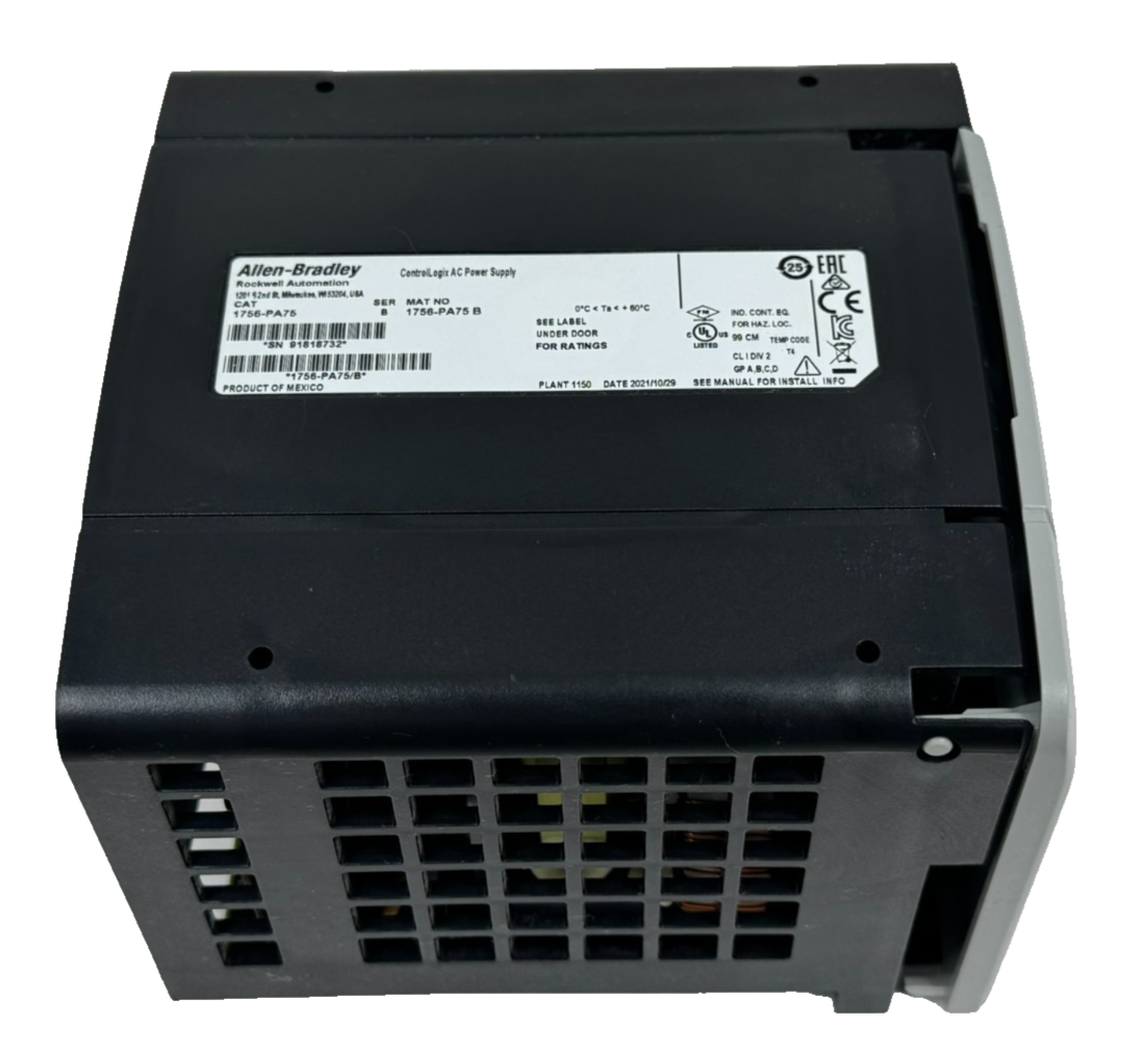 USED ALLEN BRADLEY 1756-PA75 POWER SUPPLY SER. B 1756PA75 - Image 4