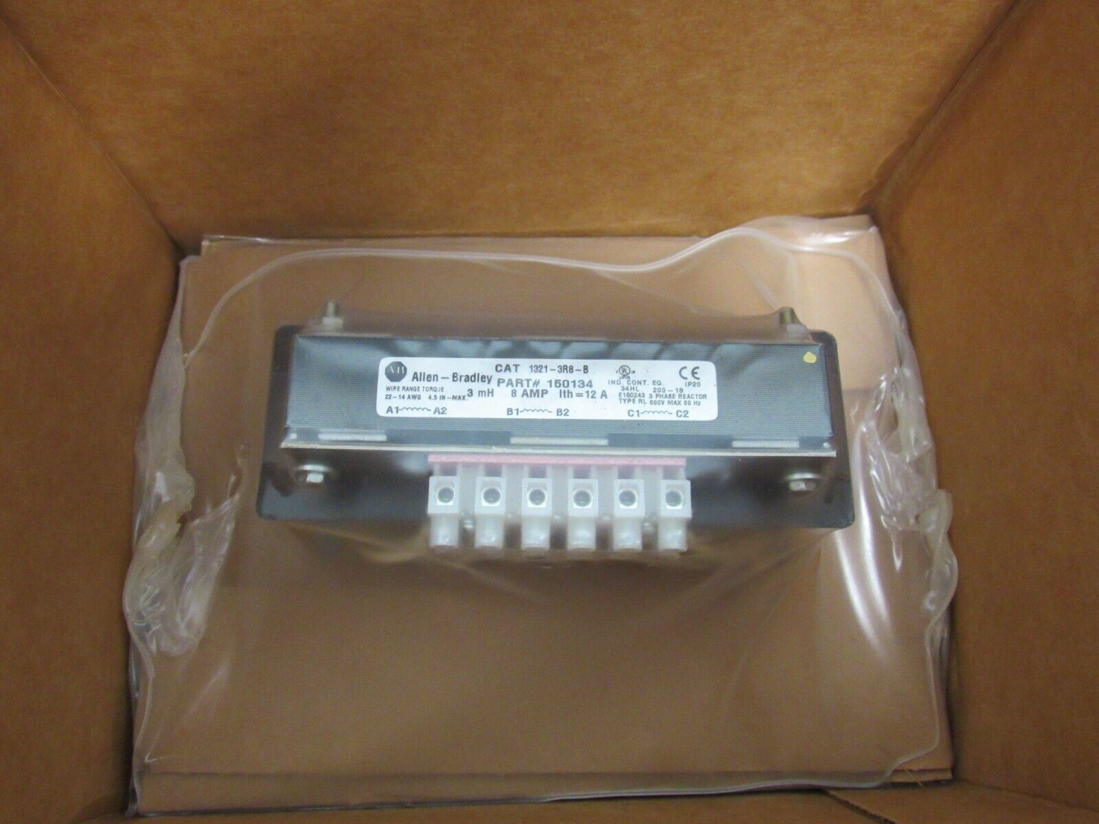 ALLEN BRADLEY 1321-3R8-B LINE REACTOR SER.A 150134 13213R8B NEW SURPLUS ...