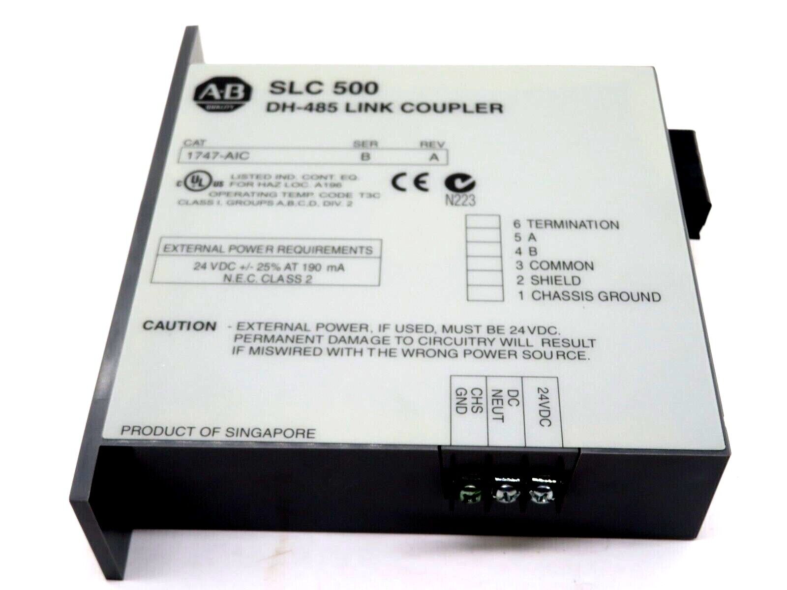 NEW ALLEN BRADLEY 1747-AIC DH-485 LINK COUPLER SER.B REV.A 1747AIC - Image 3