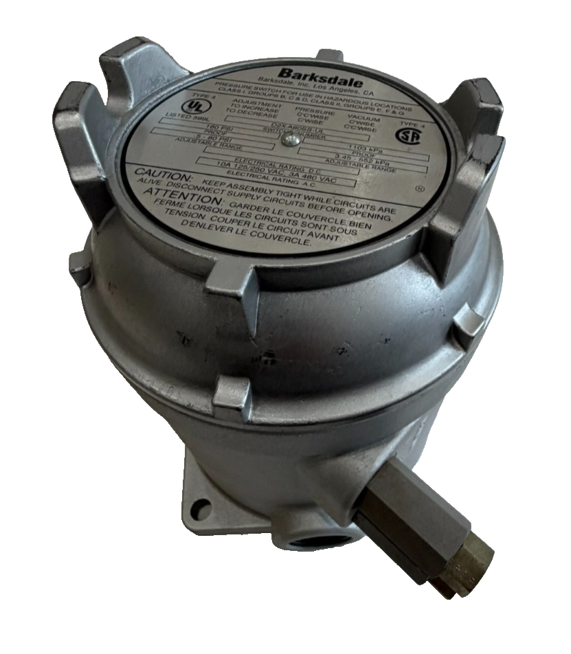 NEW BARKSDALE D2X-A80SS-UL PRESSURE SWITCH D2XA80SSUL - Image 3