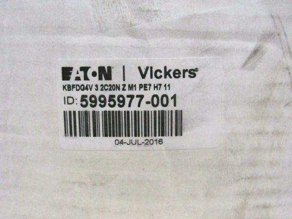 NEW EATON VICKERS KBFDG4V-3-2C20N-Z-M1-PE7-H7-11 PROPORTIONAL VALVE 5995977-001 - Image 3