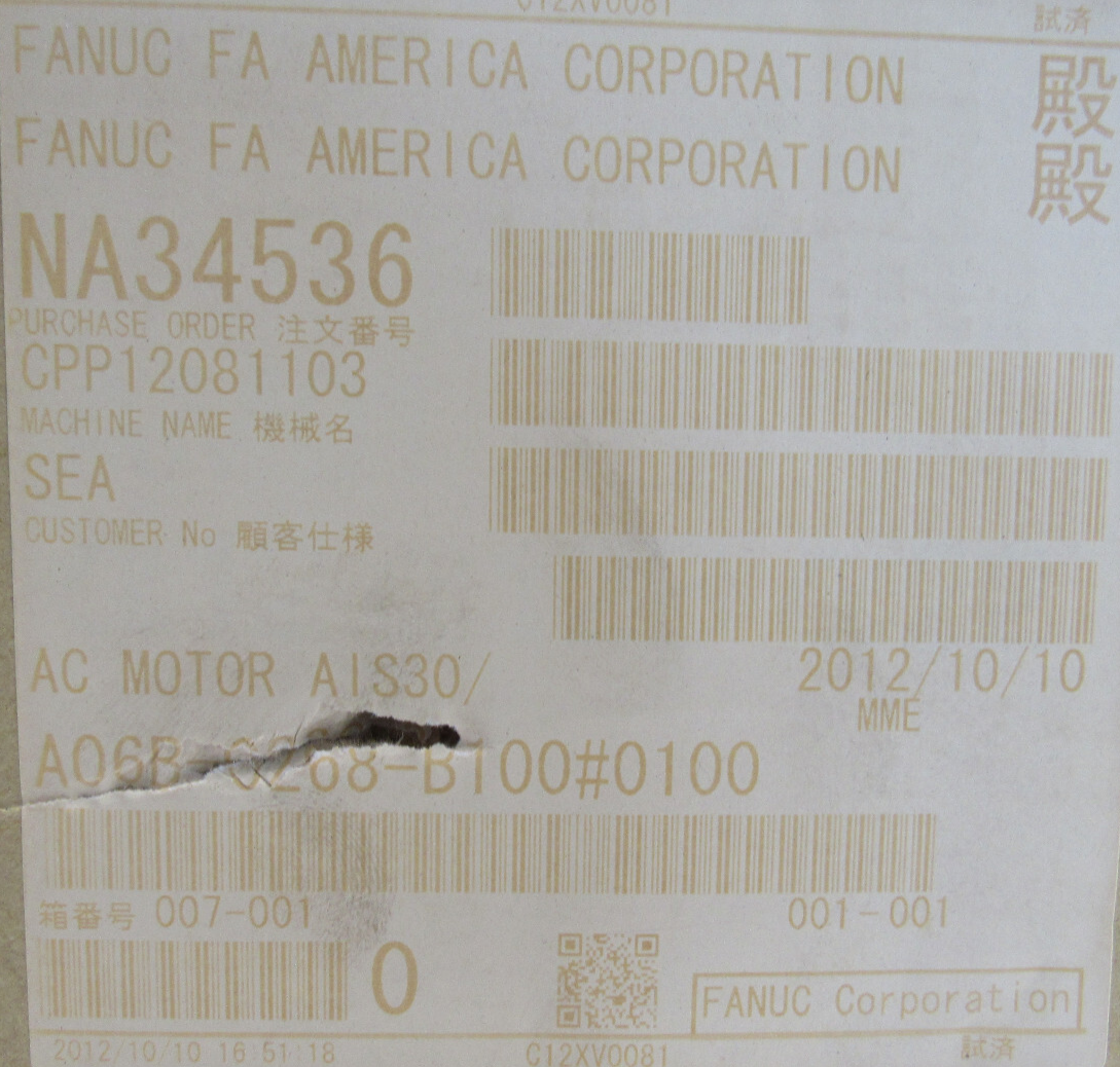 NEW FANUC A06B-0268-B100#0100 SERVO MOTOR A06B0268B1000100 - Image 4