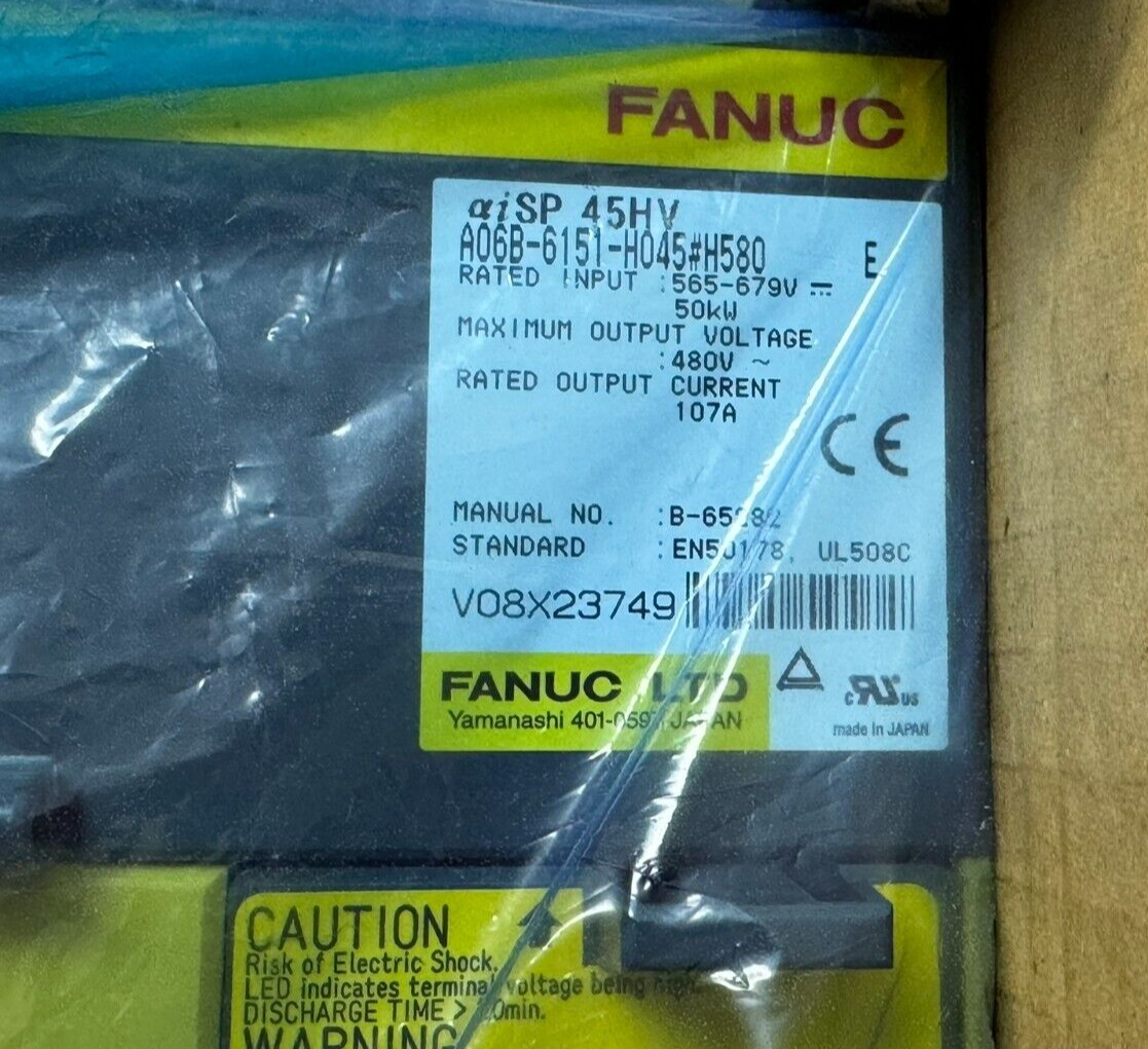 NEW FANUC A06B-6151-H045#H580 SPINDLE AMPLIFIER A06B6151H045#H580 - Image 4